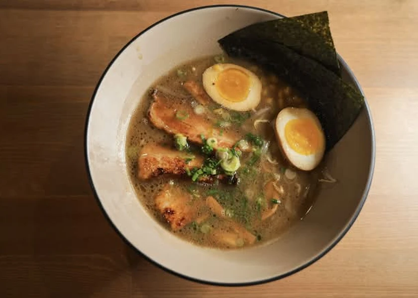 Tonkotsu Shoyu Ramen at Banza Noodle & Tea House in Winnipeg, MB