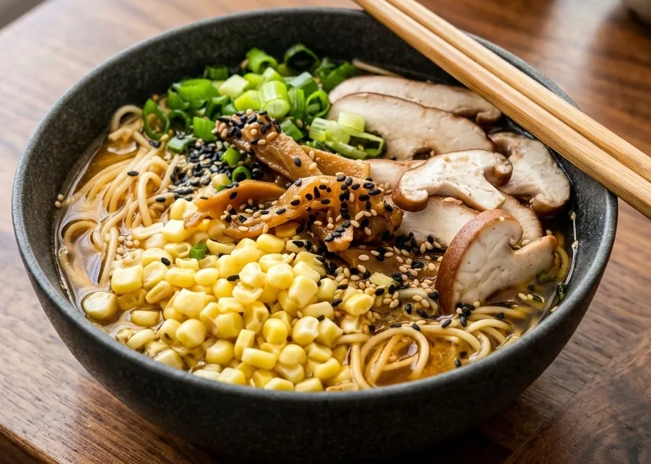 Vegetarian Noodle Bowl at Banza Noodle & Tea House in Armstrong's Point